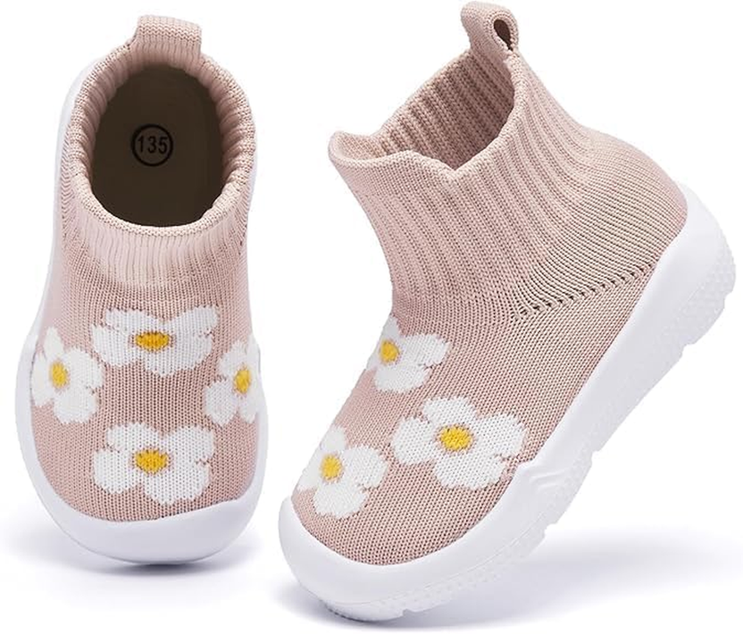 Toddler Sock Shoes Baby Walking Shoes Infant Slippers Boys & Girls Non-Slip Sneakers صورة ثانوية