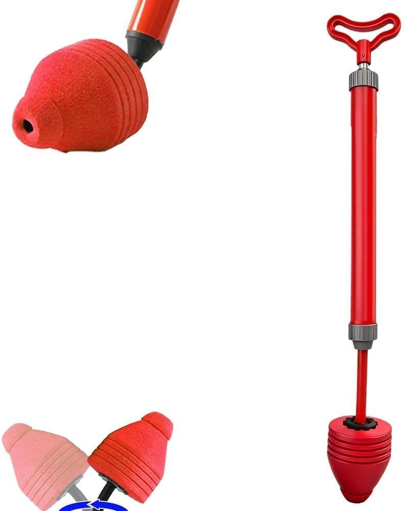 High Pressure Toilet Unblock One Shot, 2026 New Toilet Plunger Kit, High Pressure Shot Toilet Pipe Plunger Air Drain Clog Remover Tool for Bathroom Kitchen (1Pcs) Main image