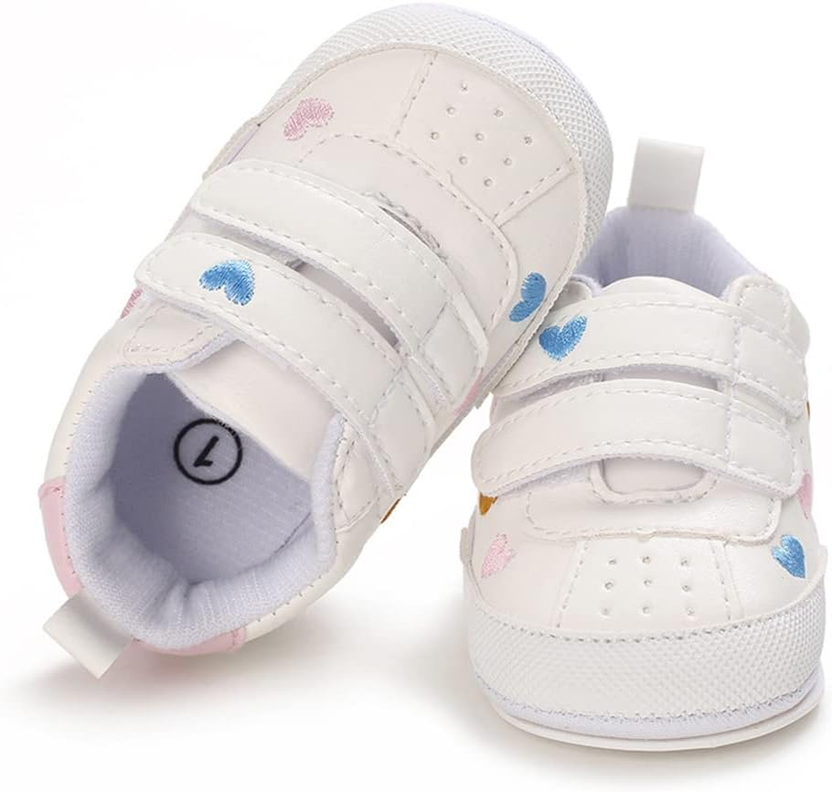 Baby Boys Girls Shoes Non-Slip Rubber Sole Sneakers Infant First Walking Toddler Crib Shoes Newborn Loafers Flats. صورة ثانوية