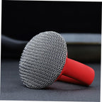 Metal Mesh Pot Brush with Handle Scrubber for Pots Pans and Dishes Ergonomic Design for Easy Cleaning and Storage