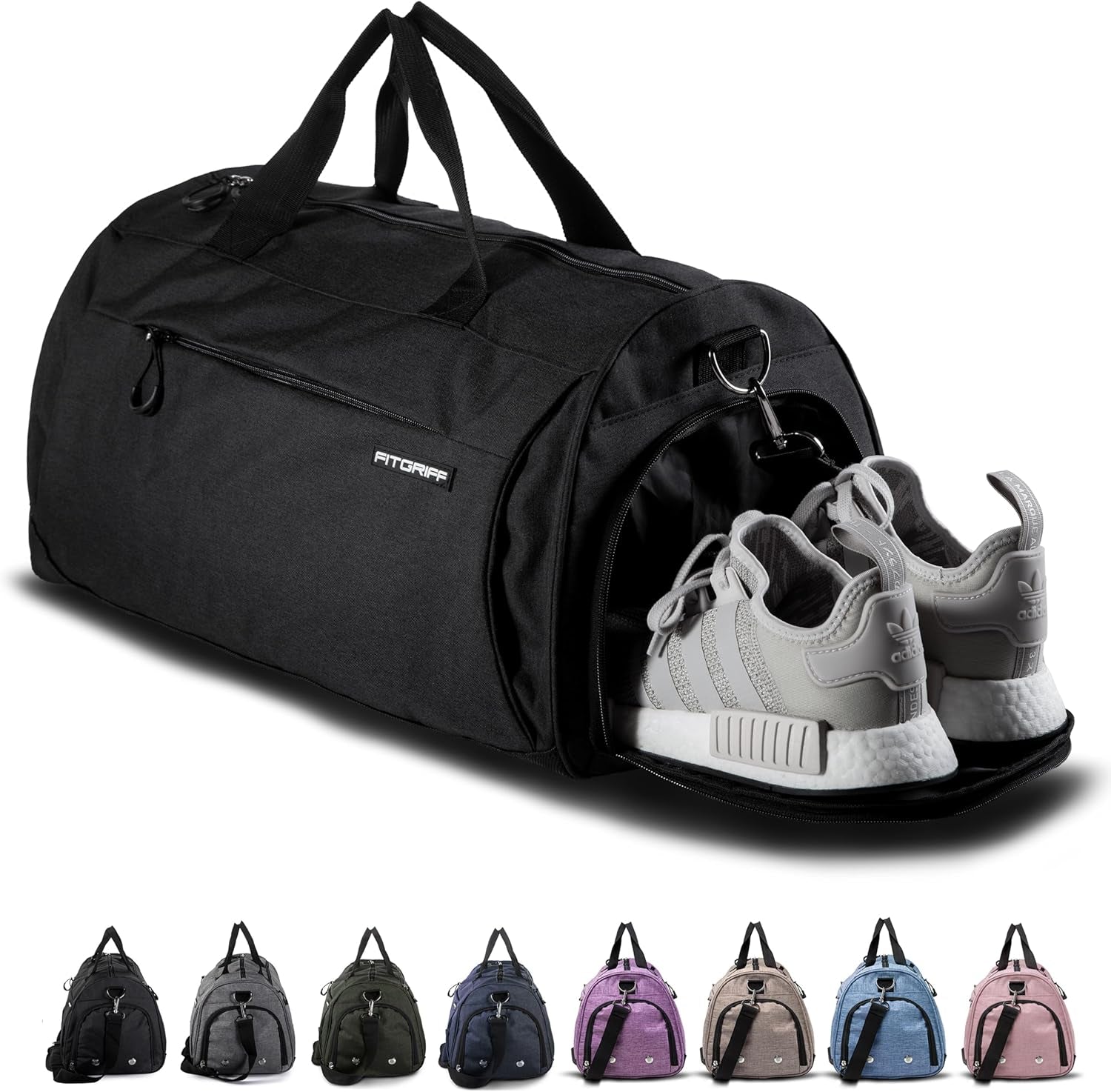 ® Gym Bag for Men & Women with Shoe & Wet Compartment - Duffle Bag for Travel, Sports, Fitness & Workout