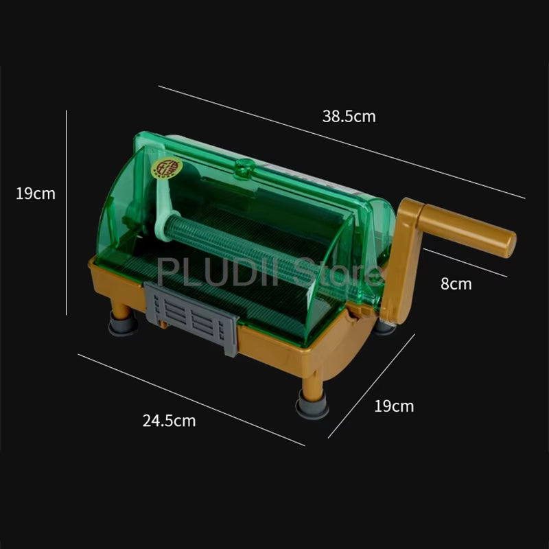Manual Food Chopper for Chili Green Onion Coriander Garlic Hand Crank Design Efficient Kitchen Tool