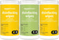 Disinfecting Wipes, Lemon & Fresh Scent, Sanitizes/Cleans/Disinfects/Deodorizes, 255 Count (2 Packs Lemon, 1 Pack Fresh Scent)