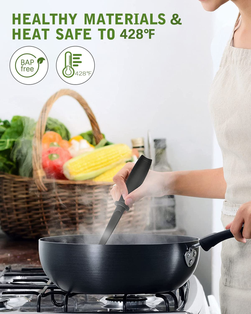 Upgrade Meat Chopper, Heat Resistant Meat Masher for Hamburger, Ground Beef Smasher, Nylon Hamburger Grinder Utensil for Ground Beef, Non Stick Mix Ground Chopper, Mix and Chop Potato Masher Tool صورة ثانوية