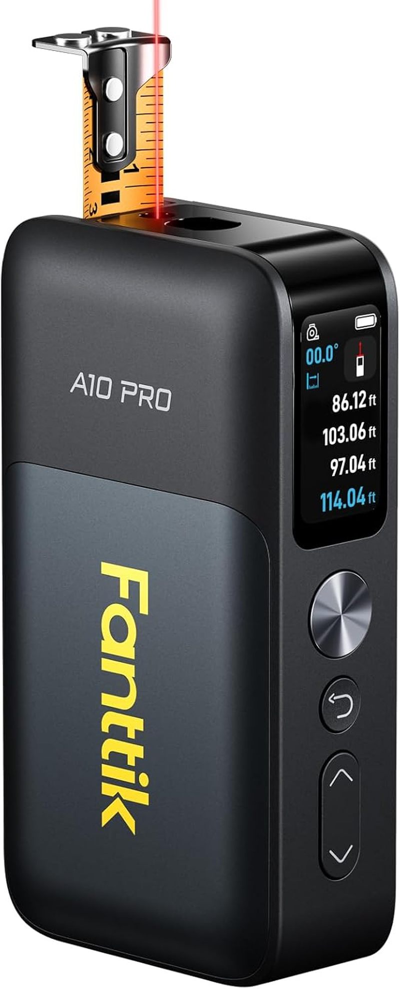 A10 Pro 2-In-1 Digital Laser Tape Measure with HD IPS Color Display, 165Ft Rechargeable Laser Measurement Tool & 9.8Ft Measuring Tape, 6 Units Selectable, for Distance/Area/Volume Main image