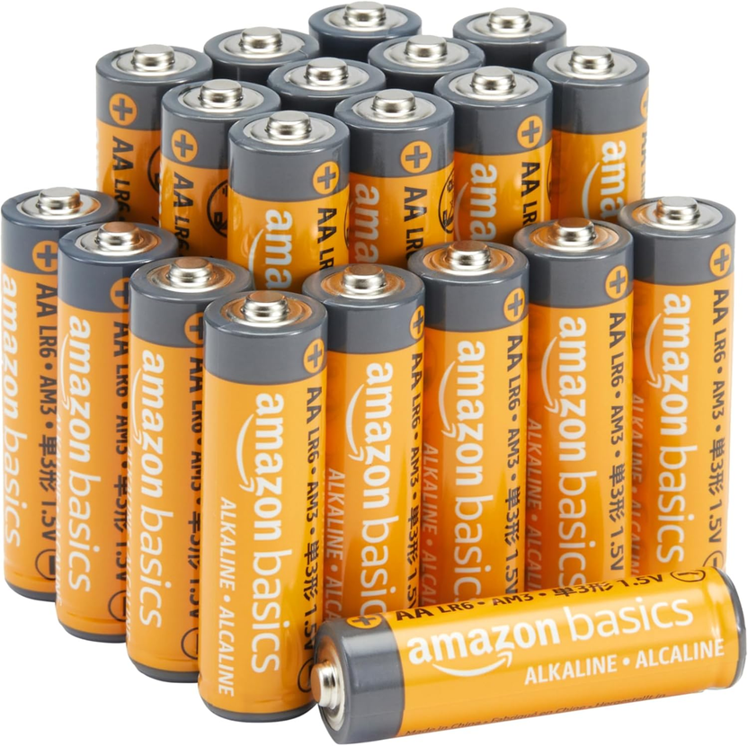 20-Pack AA Alkaline High-Performance Batteries, 1.5 Volt, 10-Year Shelf Life صورة ثانوية