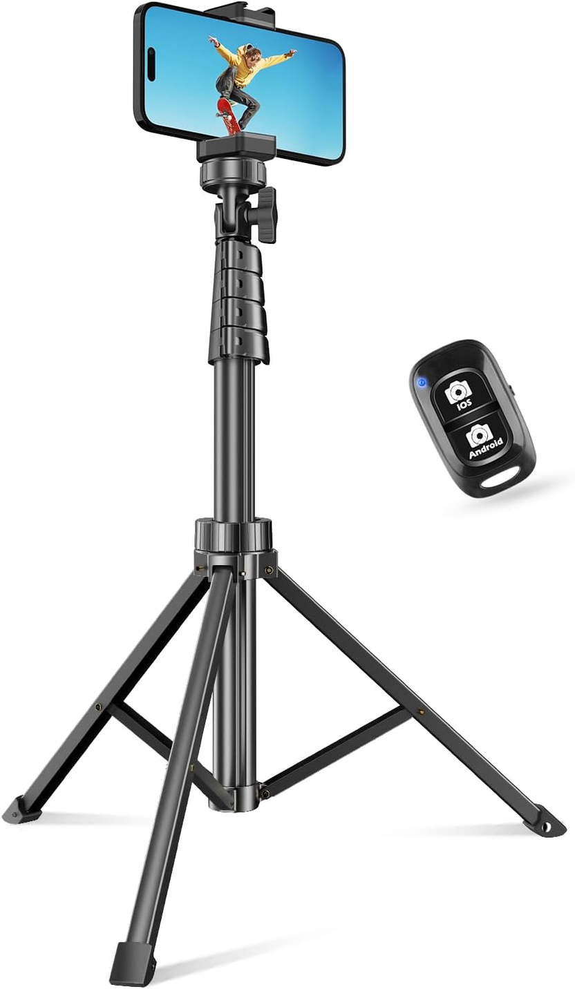 62" Phone Tripod & Selfie Stick الصورة الرئيسية