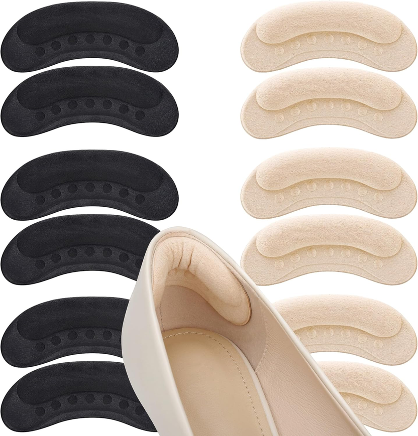 6 Pairs Heel Cushion Pads For Loose Shoes – Shoe Heel صورة ثانوية