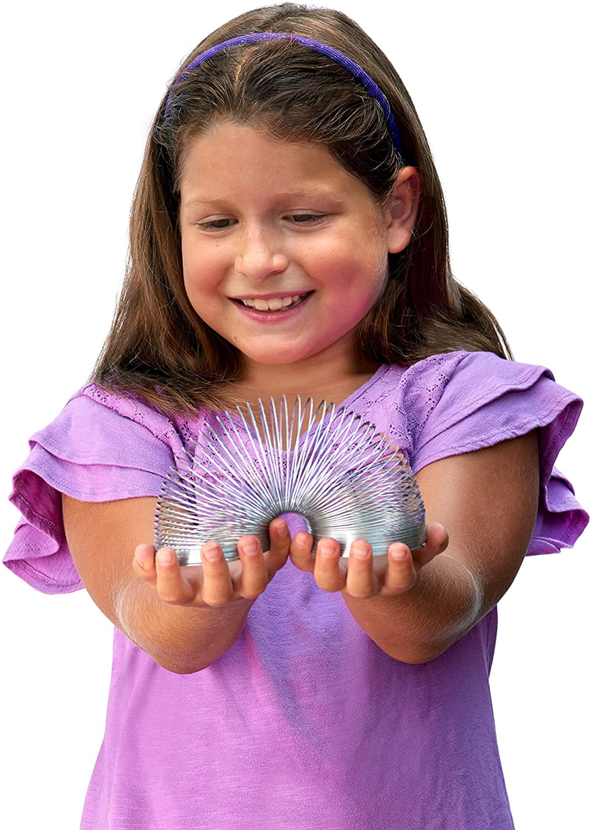 The Original Slinky Walking Spring Toy, 2.75-Inch Diameter Metal Slinky, Fidget Toys صورة ثانوية