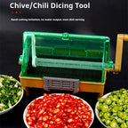 Manual Food Chopper for Chili Green Onion Coriander Garlic Hand Crank Design Efficient Kitchen Tool
