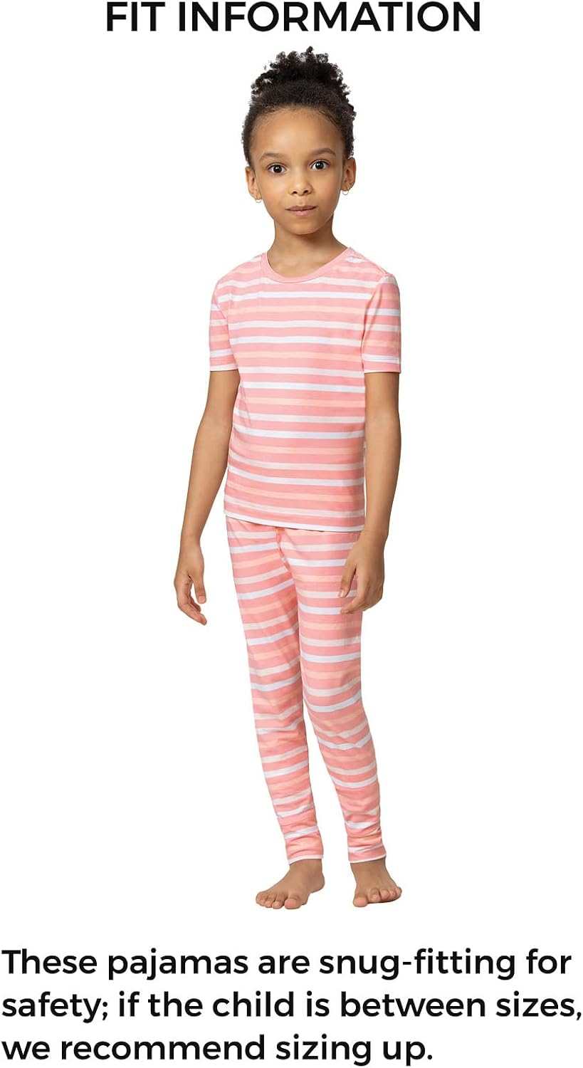 Snug Fit Kids Pjs Boy Pajamas and Girl Pajamas Kids Cotton Pajama Long Sleeve Youth Pajama صورة ثانوية