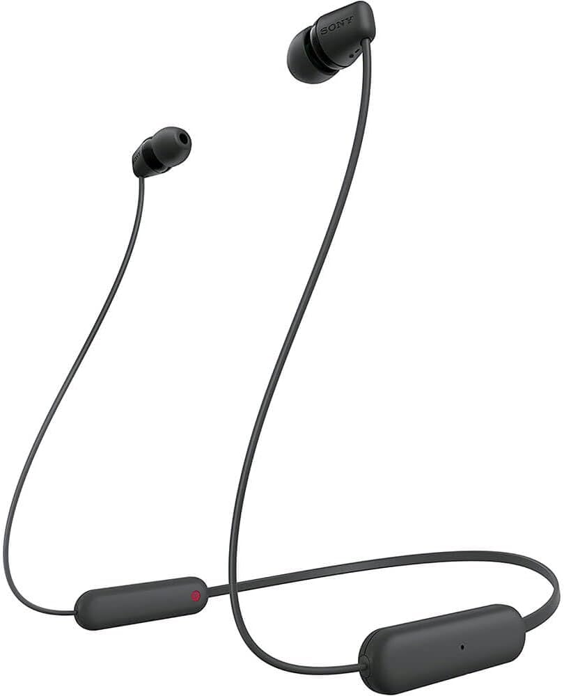 WI-C100 Wireless In-Ear Bluetooth Headphones with Built-In Microphone, Black الصورة الرئيسية