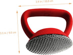 Metal Mesh Pot Brush with Handle Scrubber for Pots Pans and Dishes Ergonomic Design for Easy Cleaning and Storage