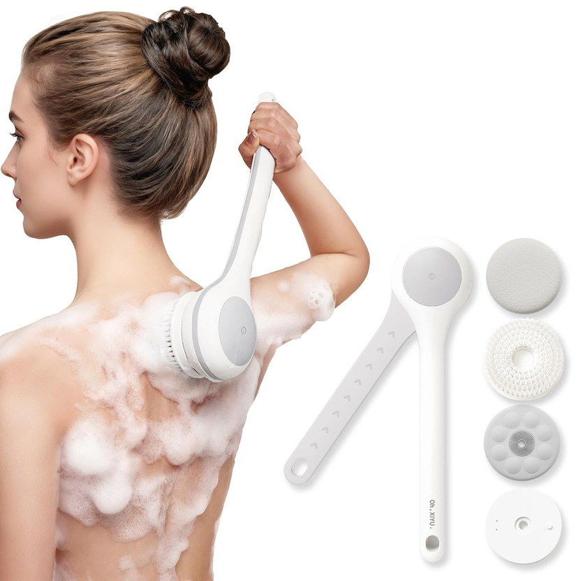 Electric Body Brush Back Scrubber For Shower الصورة الرئيسية