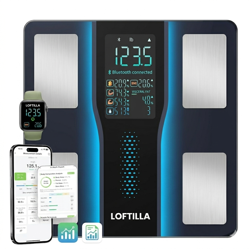 Loftilla Smart Scale For Body Weight – High-Precision Digital