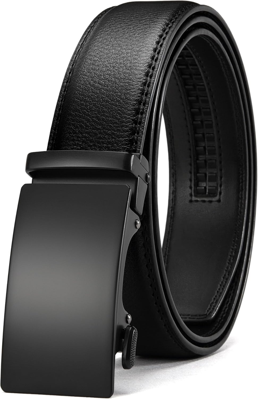 Men’S Ratchet Belt Leather 1 3 الصورة الرئيسية