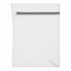 White mesh laundry bag with a zipper on a white background