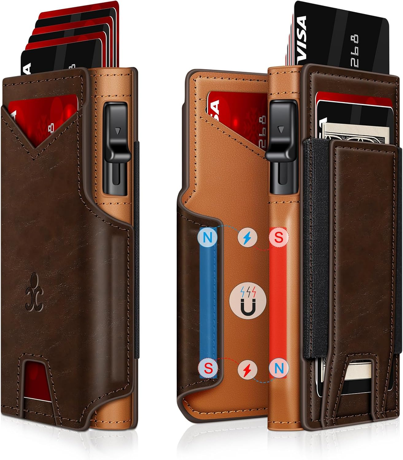 Wallet For Men Wallet With Slim Pop Up Card Holder 9-13 الصورة الرئيسية