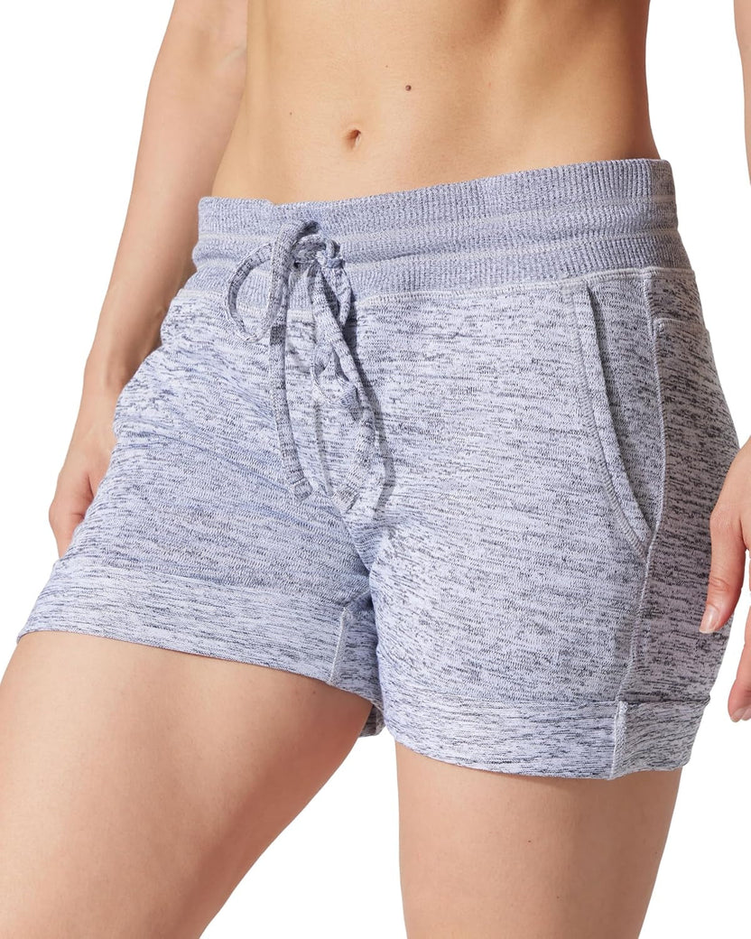 Womens Soft Sweat Shorts High Waisted Drawstring Lounge الصورة الرئيسية