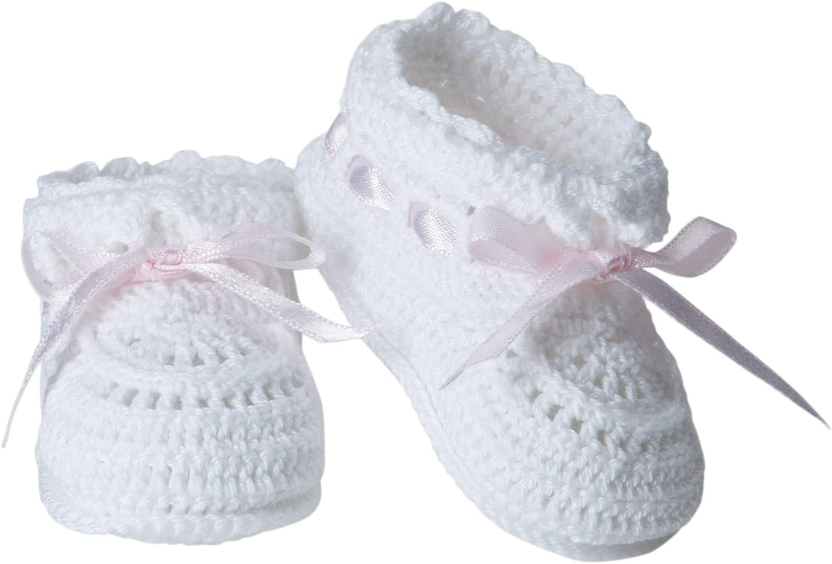 Baby-Girls Infant Hand Crochet Bootie الصورة الرئيسية