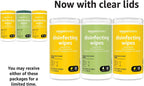 Disinfecting Wipes, Lemon & Fresh Scent, Sanitizes/Cleans/Disinfects/Deodorizes, 255 Count (2 Packs Lemon, 1 Pack Fresh Scent)