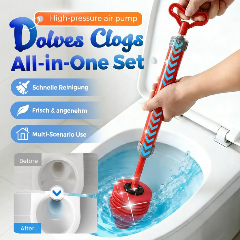High Pressure Toilet Unblock One Shot, 2026 New Toilet Plunger Kit, High Pressure Shot Toilet Pipe Plunger Air Drain Clog Remover Tool for Bathroom Kitchen (1Pcs) Secondary image