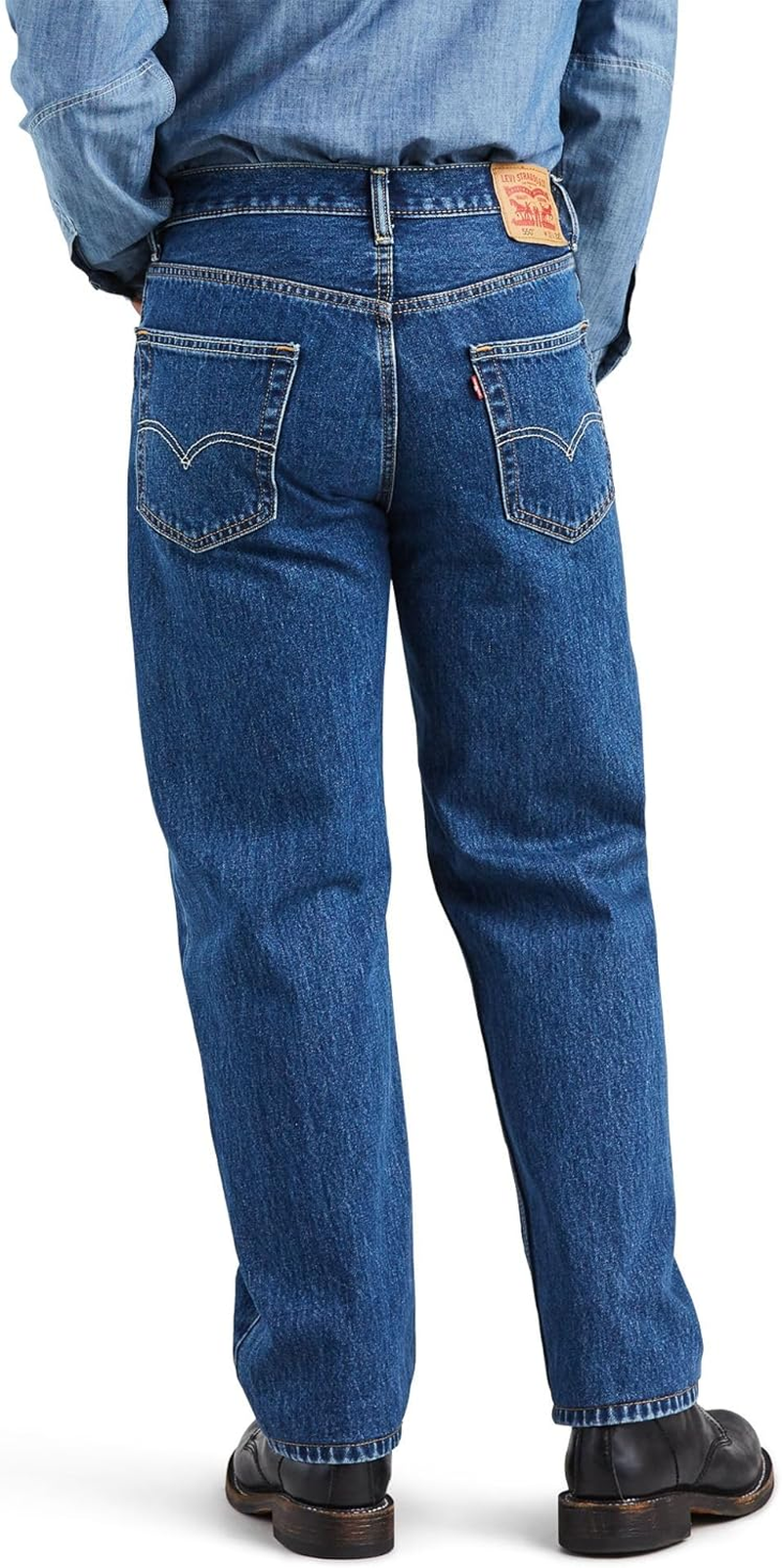 Men'S 550 Relaxed Fit Jeans صورة ثانوية