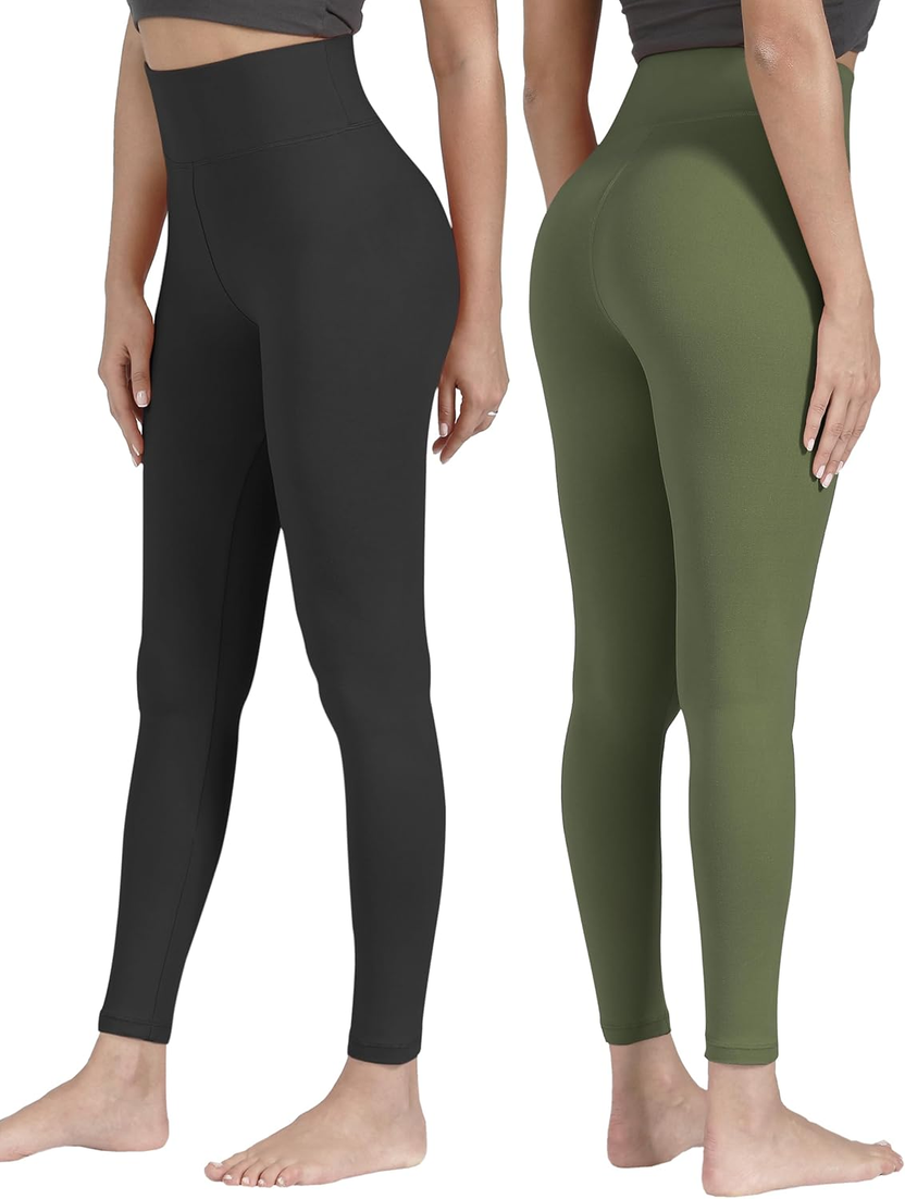 Creamlush High Waisted Leggings for Women Buttery Soft Stretchy Tummy Control Workout Yoga Running Pants(S-3Xl) صورة ثانوية
