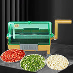 Manual Food Chopper for Chili Green Onion Coriander Garlic Hand Crank Design Efficient Kitchen Tool
