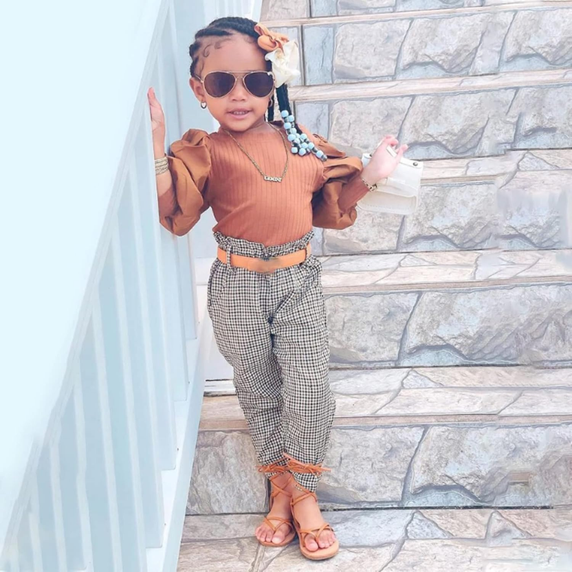 Toddler Girl Clothes Long Sleeves Shirt and Pants Outfit Toddler Girl Spring Fall Winter Clothing Set صورة ثانوية