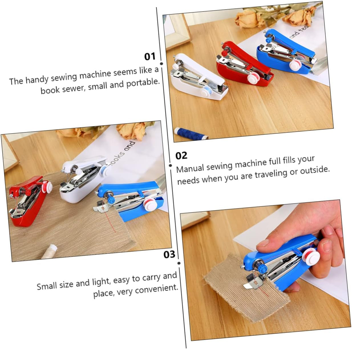 Handheld Sewing Device Mini Sewer Upholstery Sewing Machine Easy to Use