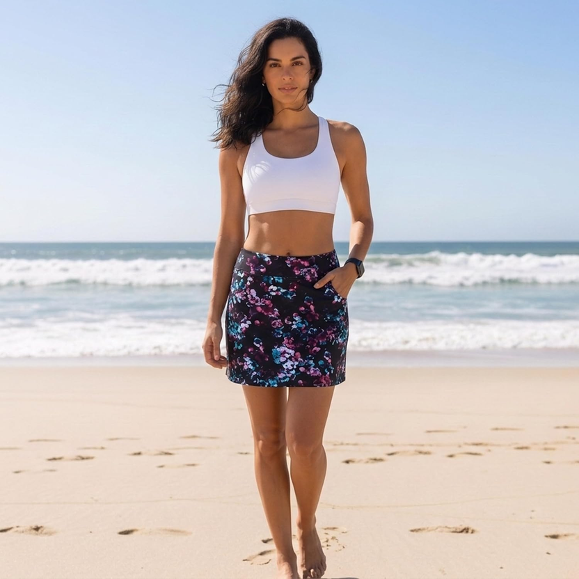 Skort for Women Lightweight Activewear Skirt for Running Tennis Golf Workout Pickleball Walking Casual صورة ثانوية