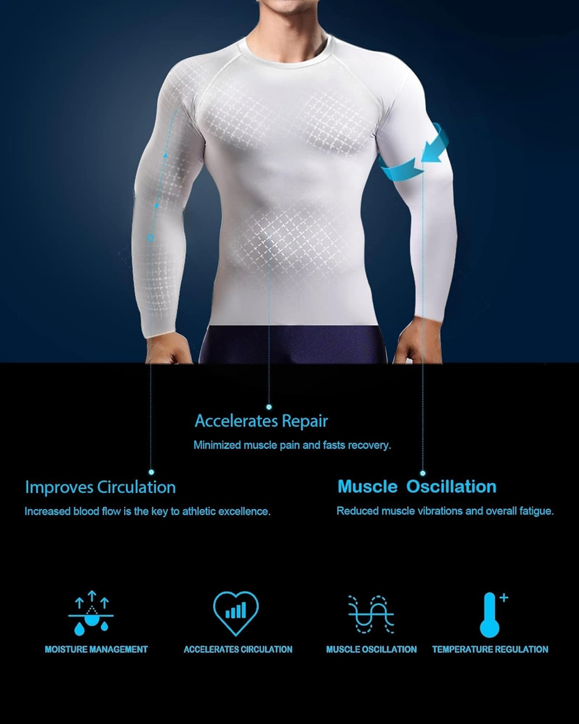 4/5 Pack Workout Compression Shirts Men Long/Short Sleeve Rash Guard Athletic Undershirt Gear T Shirt for Sports صورة ثانوية