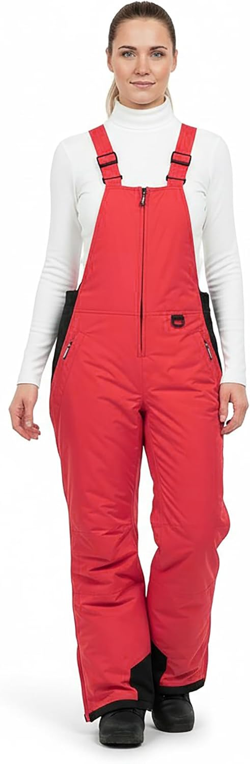 Womens Ski Snow Bibs Pants Insulated Water Resistant Overalls Snowboarding Winter Waterproof Pants Women الصورة الرئيسية